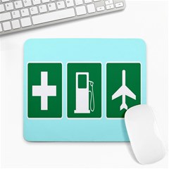 Traffic Signs Hospitals, Airplanes, Petrol Stations Large Mousepads by Mariart