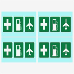 Traffic Signs Hospitals, Airplanes, Petrol Stations Belt Buckles by Mariart