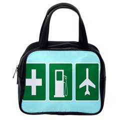 Traffic Signs Hospitals, Airplanes, Petrol Stations Classic Handbags (one Side) by Mariart