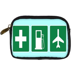 Traffic Signs Hospitals, Airplanes, Petrol Stations Digital Camera Cases by Mariart