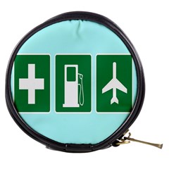 Traffic Signs Hospitals, Airplanes, Petrol Stations Mini Makeup Bags by Mariart