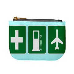 Traffic Signs Hospitals, Airplanes, Petrol Stations Mini Coin Purses by Mariart