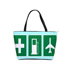 Traffic Signs Hospitals, Airplanes, Petrol Stations Shoulder Handbags by Mariart