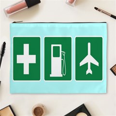 Traffic Signs Hospitals, Airplanes, Petrol Stations Cosmetic Bag (xl) by Mariart