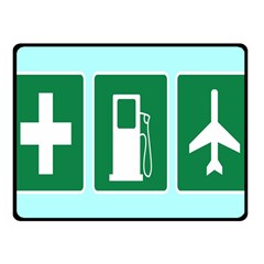 Traffic Signs Hospitals, Airplanes, Petrol Stations Fleece Blanket (small) by Mariart