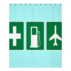 Traffic Signs Hospitals, Airplanes, Petrol Stations Shower Curtain 60  X 72  (medium)  by Mariart