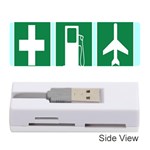 Traffic Signs Hospitals, Airplanes, Petrol Stations Memory Card Reader (Stick)  Front