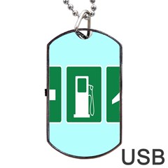 Traffic Signs Hospitals, Airplanes, Petrol Stations Dog Tag Usb Flash (one Side) by Mariart