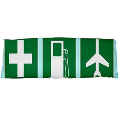 Traffic Signs Hospitals, Airplanes, Petrol Stations Body Pillow Case (dakimakura) by Mariart