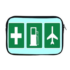 Traffic Signs Hospitals, Airplanes, Petrol Stations Apple Macbook Pro 17  Zipper Case by Mariart