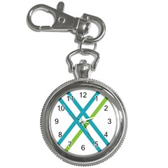 Symbol X Blue Green Sign Key Chain Watches by Mariart