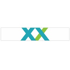 Symbol X Blue Green Sign Flano Scarf (large)