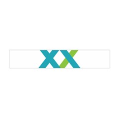 Symbol X Blue Green Sign Flano Scarf (mini) by Mariart