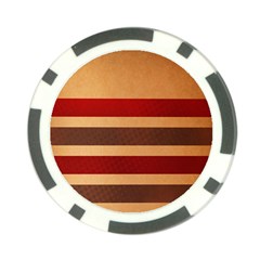 Vintage Striped Polka Dot Red Brown Poker Chip Card Guard (10 Pack) by Mariart