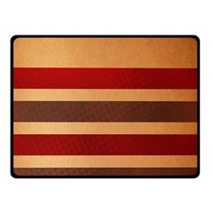 Vintage Striped Polka Dot Red Brown Double Sided Fleece Blanket (small)  by Mariart