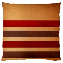 Vintage Striped Polka Dot Red Brown Standard Flano Cushion Case (one Side)