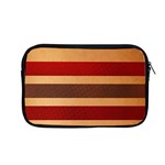 Vintage Striped Polka Dot Red Brown Apple MacBook Pro 13  Zipper Case Front