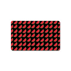 Watermelon Slice Red Black Fruite Magnet (name Card)