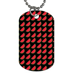 Watermelon Slice Red Black Fruite Dog Tag (One Side)