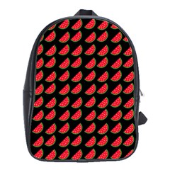 Watermelon Slice Red Black Fruite School Bags(large)  by Mariart