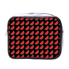 Watermelon Slice Red Black Fruite Mini Toiletries Bags by Mariart