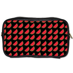 Watermelon Slice Red Black Fruite Toiletries Bags by Mariart