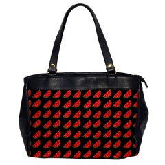 Watermelon Slice Red Black Fruite Office Handbags by Mariart