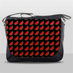 Watermelon Slice Red Black Fruite Messenger Bags