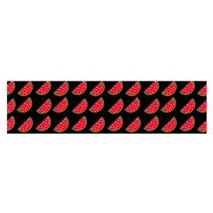 Watermelon Slice Red Black Fruite Satin Scarf (oblong) by Mariart