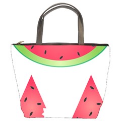 Watermelon Slice Red Green Fruite Bucket Bags