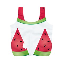 Watermelon Slice Red Green Fruite Full Print Recycle Bags (m)  by Mariart