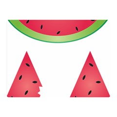 Watermelon Slice Red Green Fruite Double Sided Flano Blanket (mini)  by Mariart