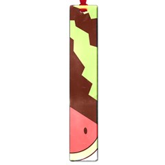 Watermelon Slice Red Green Fruite Circle Large Book Marks