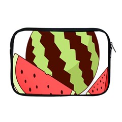 Watermelon Slice Red Green Fruite Circle Apple Macbook Pro 17  Zipper Case by Mariart