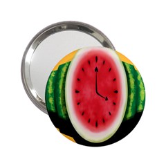 Watermelon Slice Red Orange Green Black Fruite Time 2 25  Handbag Mirrors by Mariart