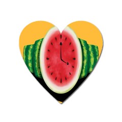 Watermelon Slice Red Orange Green Black Fruite Time Heart Magnet