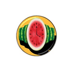 Watermelon Slice Red Orange Green Black Fruite Time Hat Clip Ball Marker (4 Pack) by Mariart