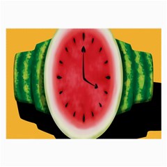 Watermelon Slice Red Orange Green Black Fruite Time Large Glasses Cloth by Mariart