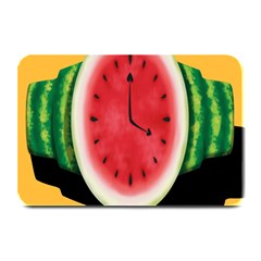 Watermelon Slice Red Orange Green Black Fruite Time Plate Mats by Mariart