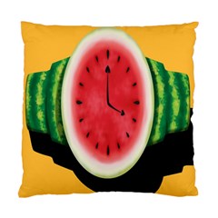 Watermelon Slice Red Orange Green Black Fruite Time Standard Cushion Case (two Sides) by Mariart