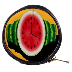 Watermelon Slice Red Orange Green Black Fruite Time Mini Makeup Bags by Mariart