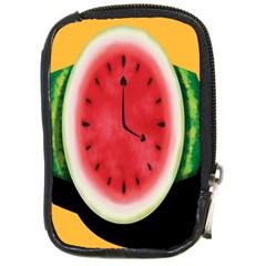 Watermelon Slice Red Orange Green Black Fruite Time Compact Camera Cases by Mariart