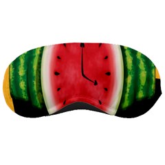 Watermelon Slice Red Orange Green Black Fruite Time Sleeping Masks by Mariart