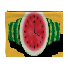 Watermelon Slice Red Orange Green Black Fruite Time Cosmetic Bag (xl) by Mariart