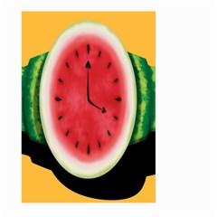 Watermelon Slice Red Orange Green Black Fruite Time Large Garden Flag (two Sides) by Mariart