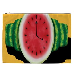 Watermelon Slice Red Orange Green Black Fruite Time Cosmetic Bag (xxl)  by Mariart