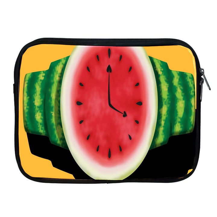 Watermelon Slice Red Orange Green Black Fruite Time Apple iPad 2/3/4 Zipper Cases