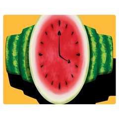 Watermelon Slice Red Orange Green Black Fruite Time Double Sided Flano Blanket (medium)  by Mariart