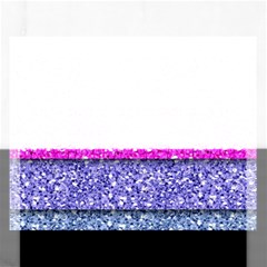 Violet Girly Glitter Pink Blue Rectangular Jigsaw Puzzl by Mariart