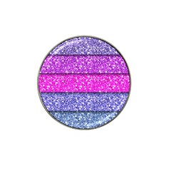 Violet Girly Glitter Pink Blue Hat Clip Ball Marker (4 Pack) by Mariart